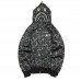 BAPE x DOVER STREET MARKET SPECIAL CAMO SHARK FULL ZIP HOODIE BLACK
