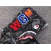 BAPE SPACE CAMO DOUBLE SHARK FULL ZIP HOODIE BLACK