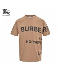 Burberry Beige T-Shirt with Graphic Text