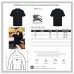 Burberry Black T-Shirt with Blue Equestrian Knight Logo