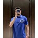 Burberry England Polo Shirt (Navy Blue)