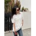Burberry Polo Shirt with Check Collar (White)