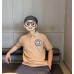 Burberry Textured Polo Shirt in Beige