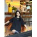 Burberry Logo Collar Detail Black T-Shirt
