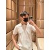 Burberry Polo Shirt with Check Collar (White)