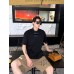 Burberry Black T-Shirt with Blue Equestrian Knight Logo