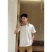 Burberry Polo Shirt with Check Collar (White)