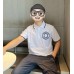 Burberry Textured Polo Shirt in White