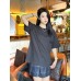 Burberry Black T-Shirt with Side Logo