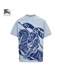 Burberry Knight Print T-Shirt (Light Blue)