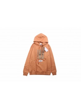Burberry Brown Hoodie with Logo Patch