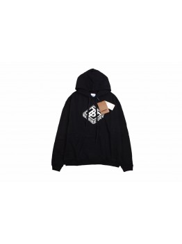 Burberry Black Hoodie with Logo Design