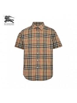 Burberry Check Short-Sleeve Shirt