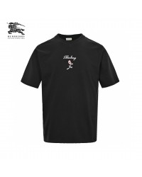 Burberry Rose Logo T-Shirt (Black)