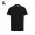 Burberry Striped Collar Polo Shirt in Black