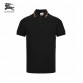Burberry Striped Collar Polo Shirt in Black