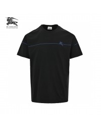 Burberry Equestrian Logo Black T-Shirt