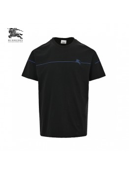 Burberry Equestrian Logo Black T-Shirt