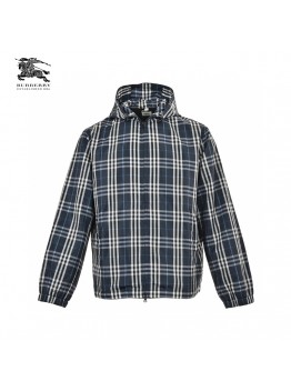 Burberry Checkered Hooded Jacket