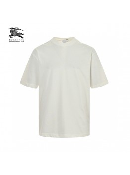 Burberry White Cotton T-Shirt