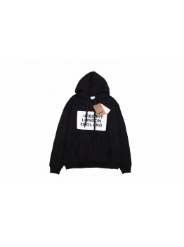 Burberry Black Hoodie with Logo