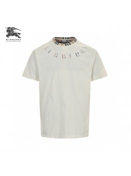 Burberry Embroidered Logo T-Shirt (White)