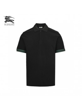 Burberry Stripe Cuff Polo Shirt