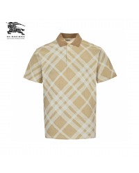 Burberry Geometric Check Polo Shirt