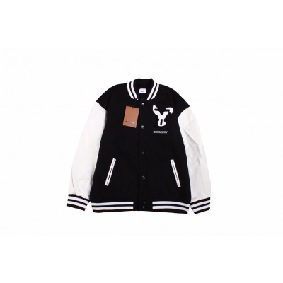 Burberry Varsity Jacket - Black and White