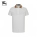 Burberry Polo Shirt with Check Collar (White)
