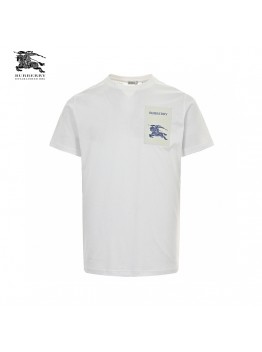 Burberry Embroidered Patch T-Shirt (White)