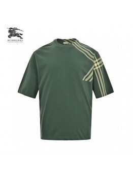 Burberry Green Check Pattern T-Shirt