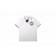 Burberry Textured Polo Shirt in White