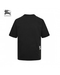 Burberry Black T-Shirt with Side Logo