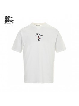 Burberry Rose Logo T-Shirt (White)