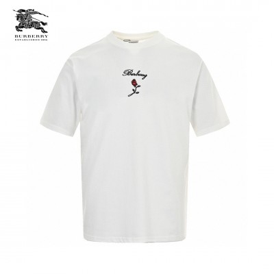Burberry Rose Logo T-Shirt (White)
