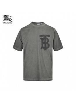 Burberry Grey T-Shirt with Logo
