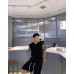 Burberry Check Sleeve T-Shirt (Black)