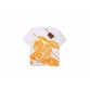 Burberry Knight Print T-Shirt - White and Orange