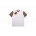 Burberry Check Sleeve T-Shirt (White)