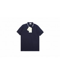 Burberry Polo Shirt with Striped Collar