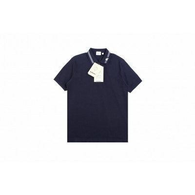 Burberry Polo Shirt with Striped Collar
