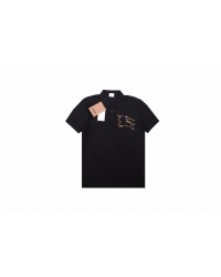 Burberry Embroidered Knight Polo - Black