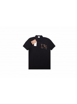 Burberry Embroidered Knight Polo - Black