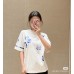 Burberry White T-Shirt with Blue Design