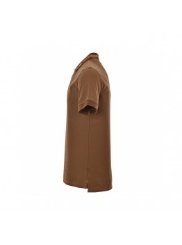 Burberry Striped Collar Polo Shirt in Brown
