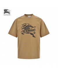 Burberry T-Shirt - Tan with Graphic Design