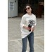 Burberry T-Shirt - White with Graphic Design