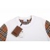 Burberry Check Sleeve T-Shirt (White)