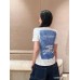 Burberry White T-Shirt with Knight Graphic